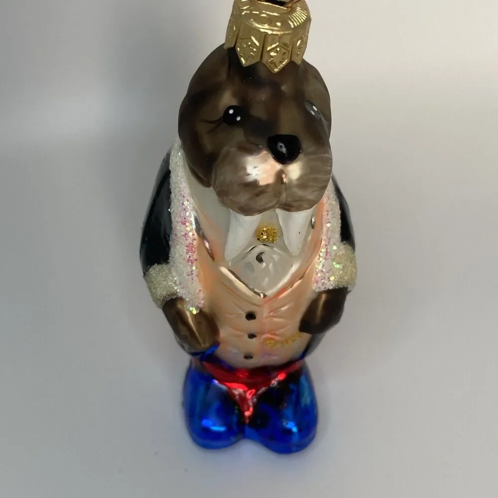 Radko Henry Chesterfield Walrus in Tuxedo Christmas Ornament Anthropomorphic